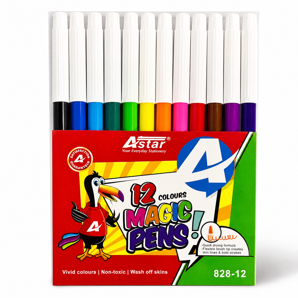 Astar Magic Pens 12 Colour 828-12/ Astar Magic Pens 24 Colour 828-24