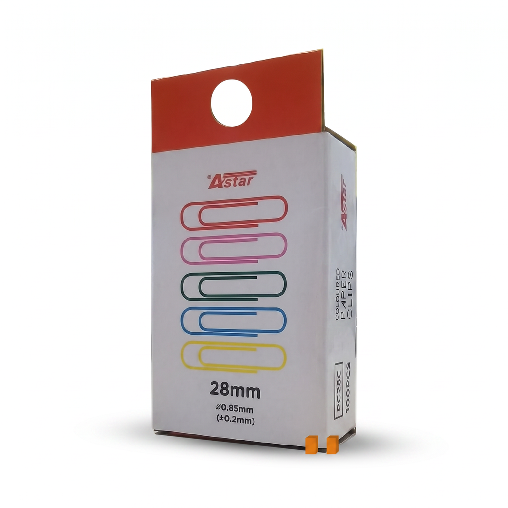 Acura Colour Paper Clip 28MM 1 Box 100 PCS