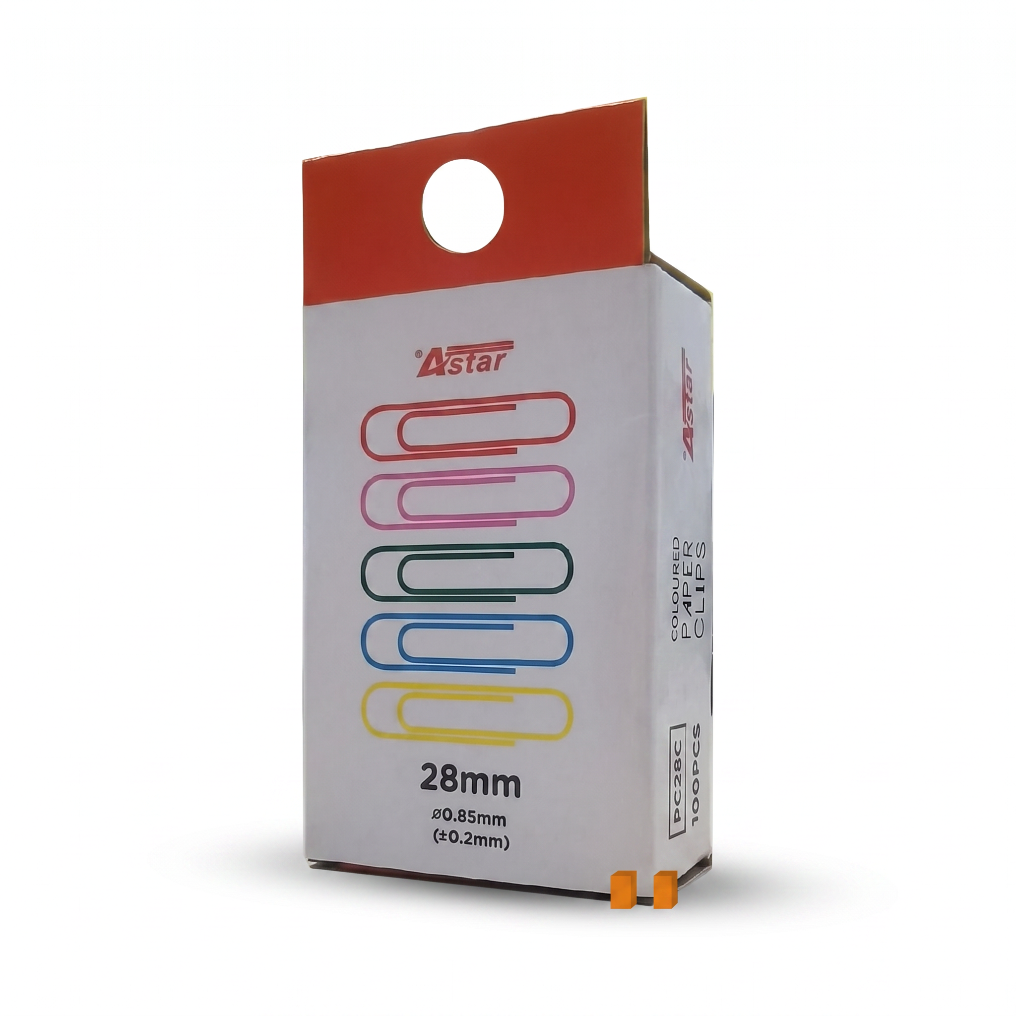 Acura Colour Paper Clip 28MM 1 Box 100 PCS