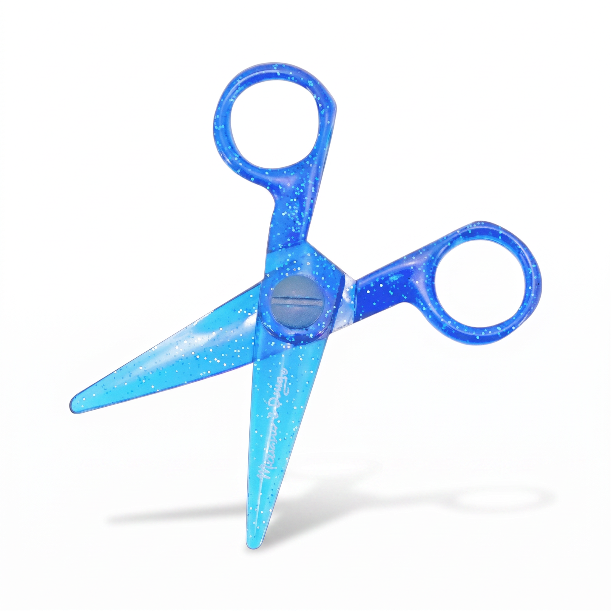 Plastic Crystal Safe Scissors For Children and Student DIY Portable Papercut (Random Color) 938D