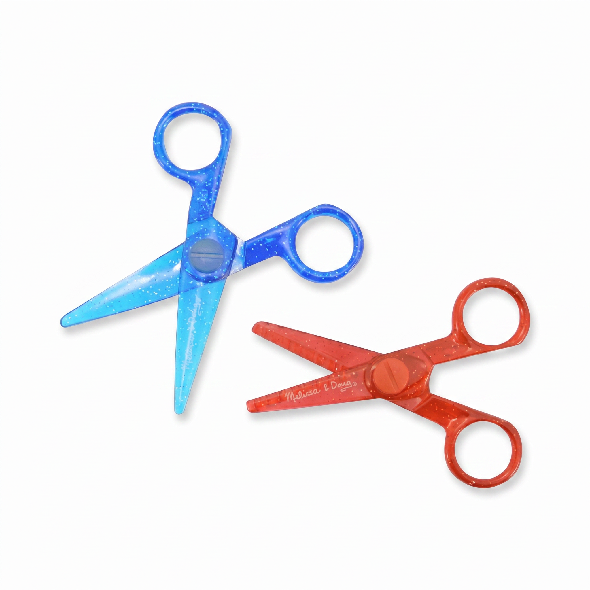 Plastic Crystal Safe Scissors For Children and Student DIY Portable Papercut (Random Color) 938D