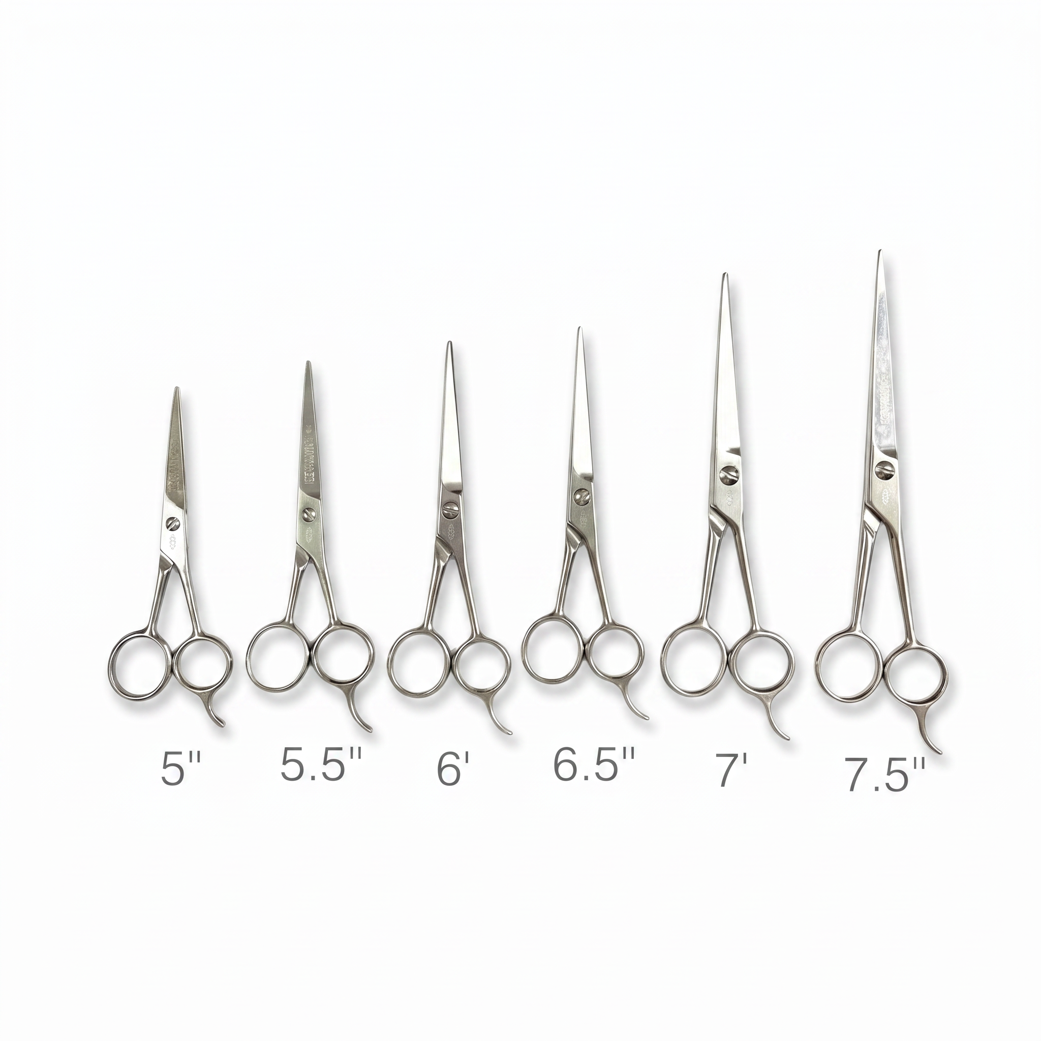 Stainless Steel Barber Scissors 5"/5.5"/6"/6.5"/7"/7.5" inches (701)