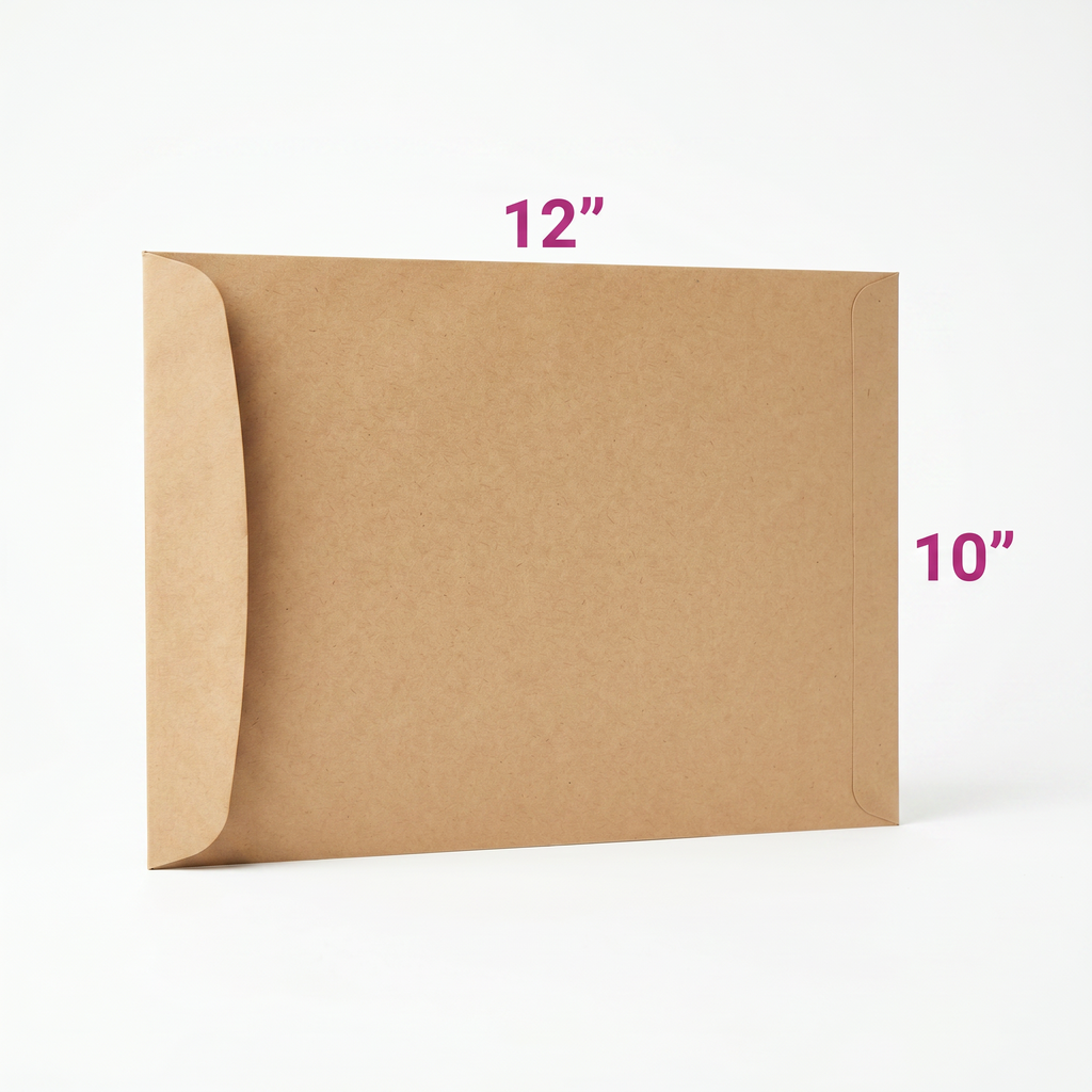 Brown Envelope without Window 10" x 12" 10pcs