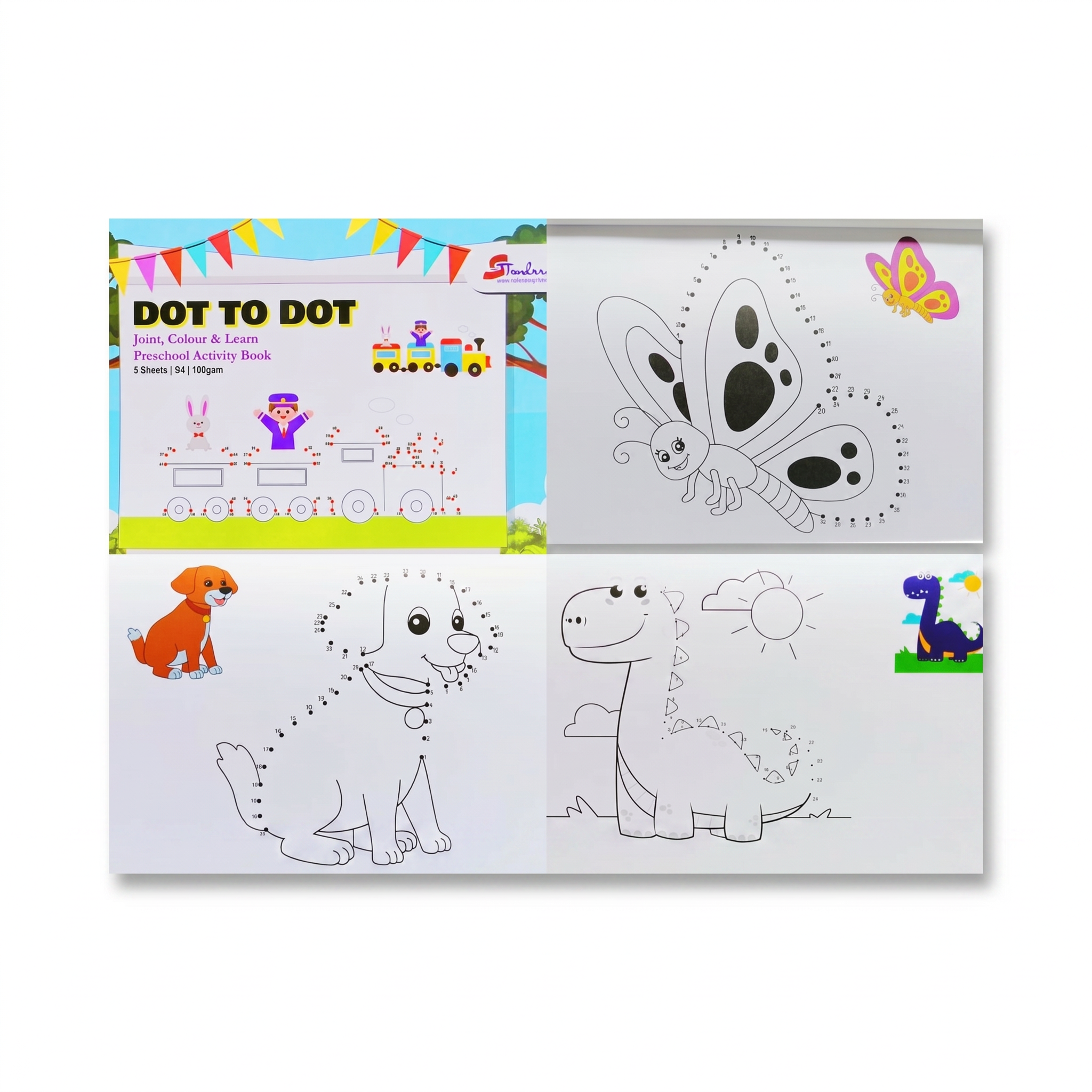My Colouring Book- Preschool Activity Book 填色书 8 Sheets | A4 | 100gsm (SCP1010)