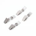 East File Metal ID Name Badge Clip / Card Holder Clip / Laminating Clip With Transparent Straps Name Tag Lanyard  (810)