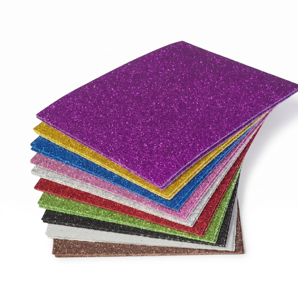 Glitter Eva Foam A4 / Big Size Multicolour Shining DIY Art & Craft Play No.CH-3