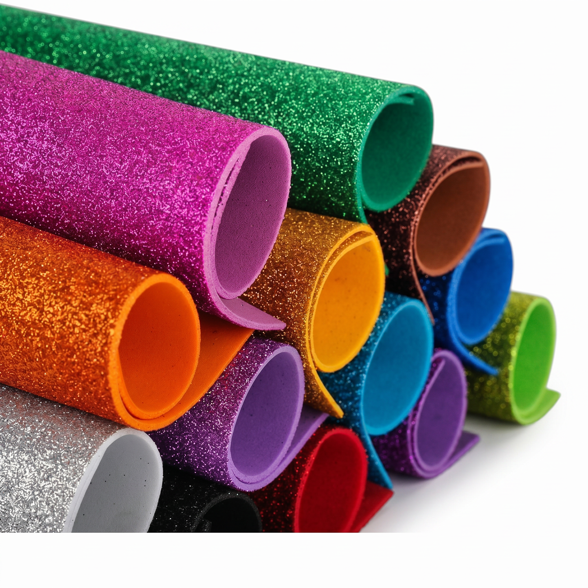 Glitter Eva Foam A4 / Big Size Multicolour Shining DIY Art & Craft Play No.CH-3
