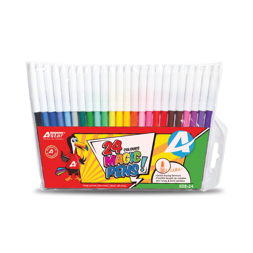 Astar Magic Pens 12 Colour 828-12/ Astar Magic Pens 24 Colour 828-24