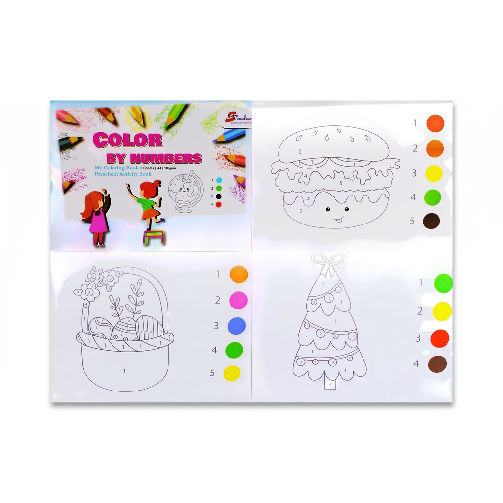My Colouring Book- Preschool Activity Book 填色书 8 Sheets | A4 | 100gsm (SCP1010)