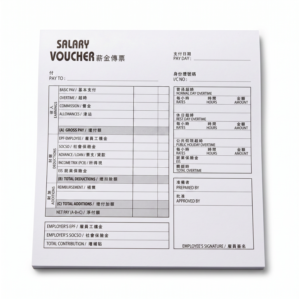 Step By Step Salary Voucher SBS0028