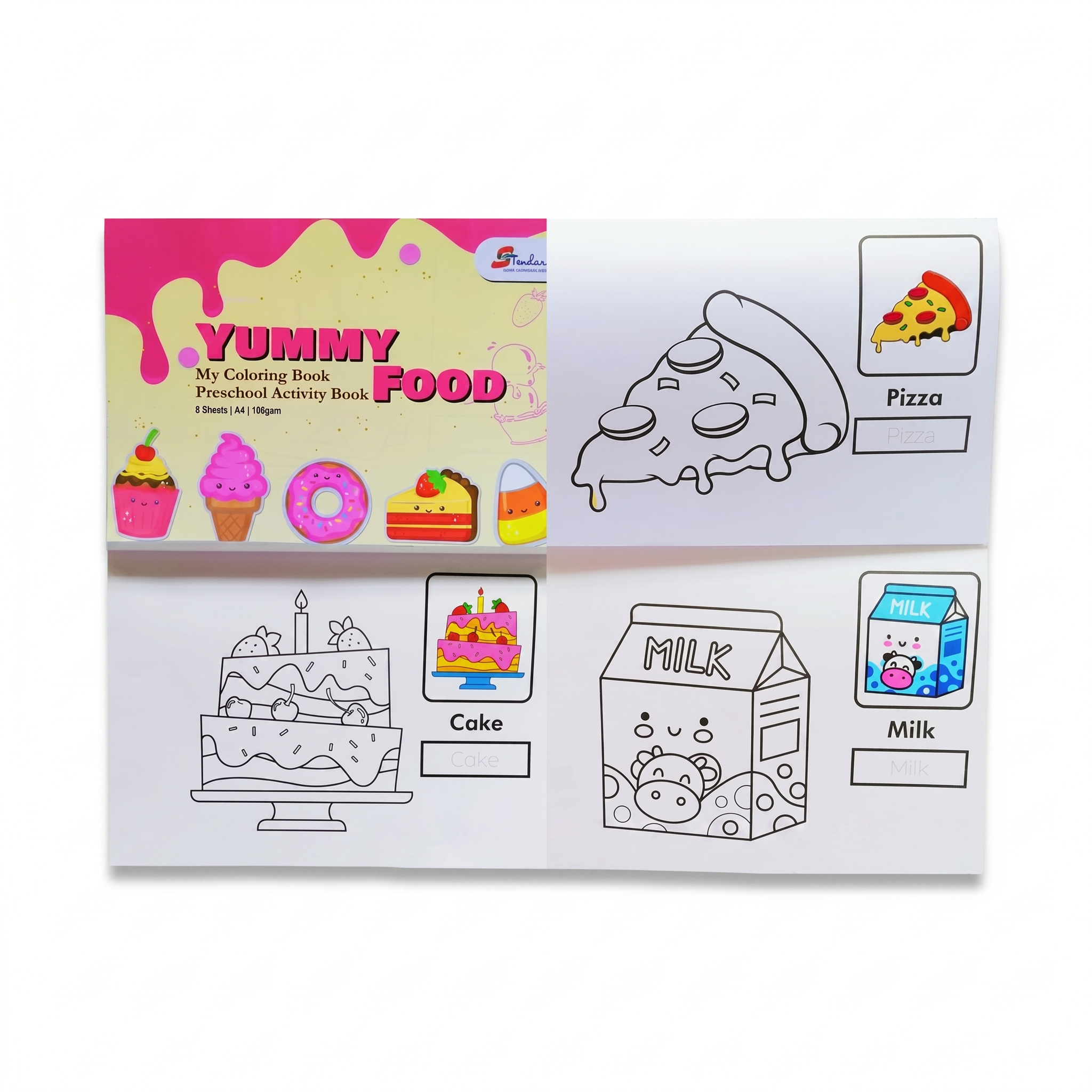 My Colouring Book- Preschool Activity Book 填色书 8 Sheets | A4 | 100gsm (SCP1010)