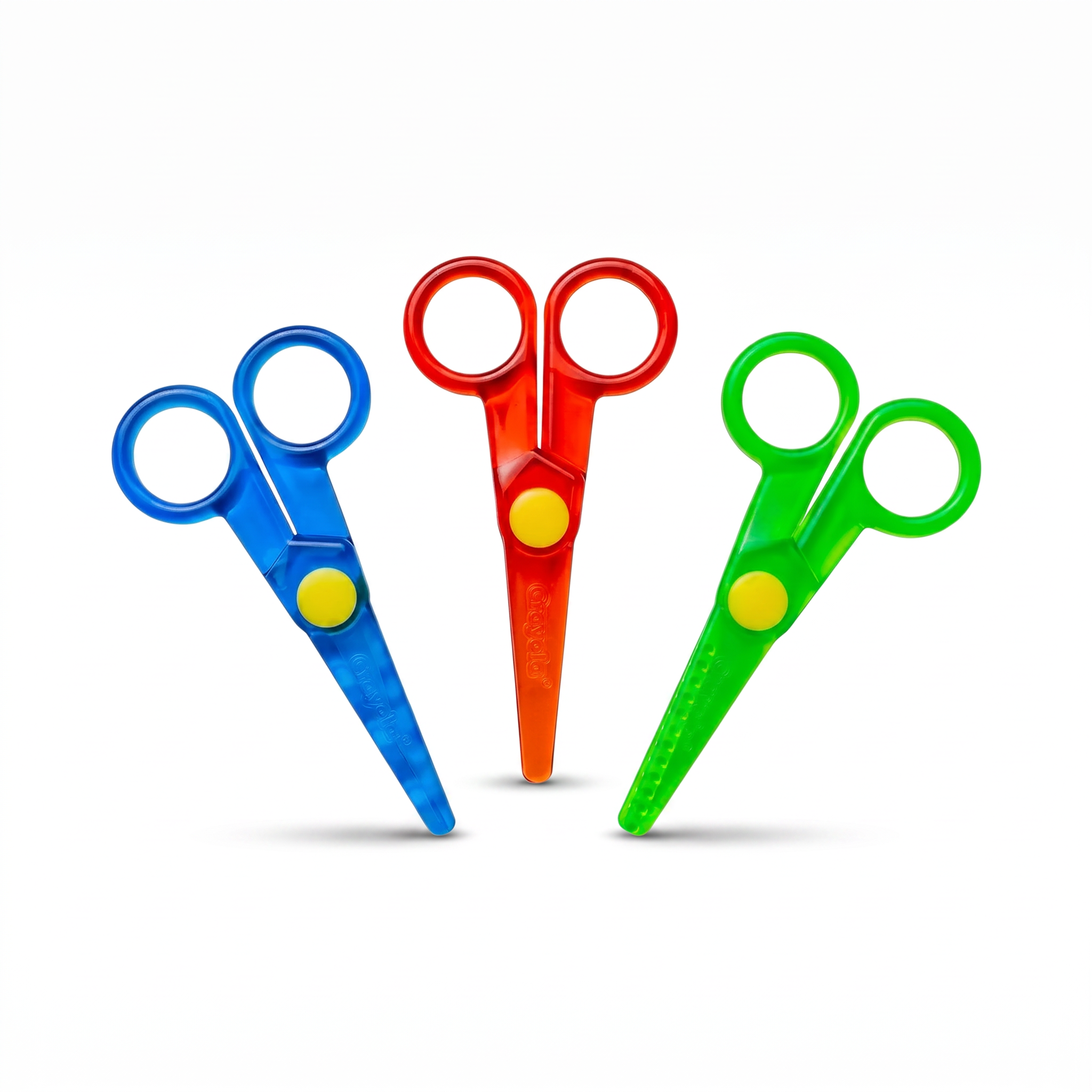 Plastic Crystal Safe Scissors For Children and Student DIY Portable Papercut (Random Color) 938D