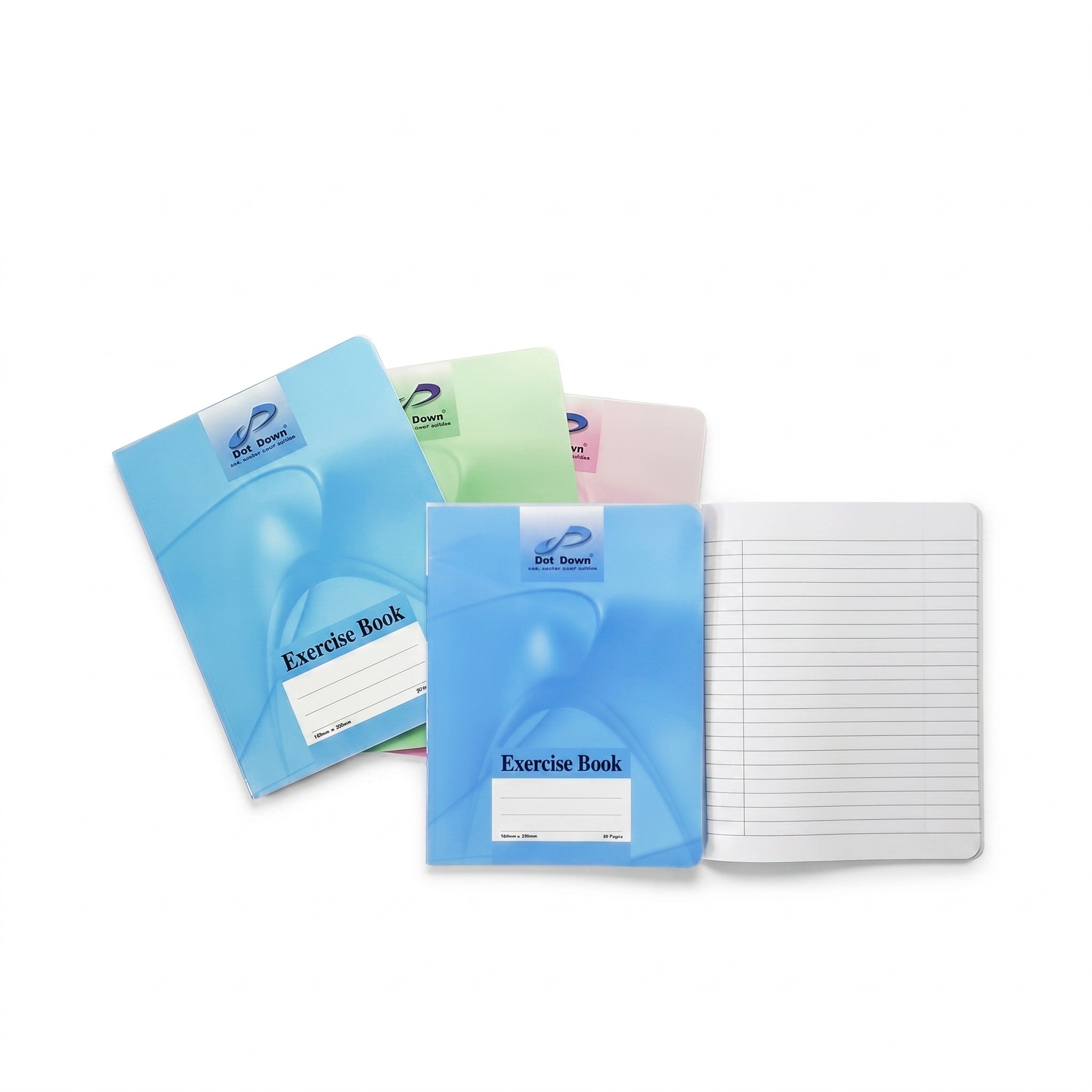 Dot Down F5 Card Cover Exercise Book 60gsm (80P/100P/120P) DD1004