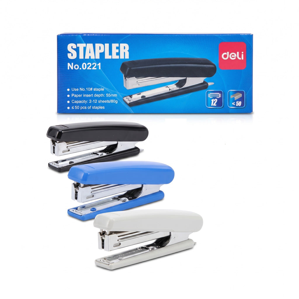 Deli Stapler School Office Stationery 15 Sheets 55mm #10 E0221