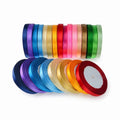 NYLON RIBBON 1/4 PLAIN & GOLD EDGE SATIN RIBBON  (0.60 CM) 1PC