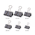 Black Metal Binder Clips Paper Film Organizer 文件夹子 燕尾夹