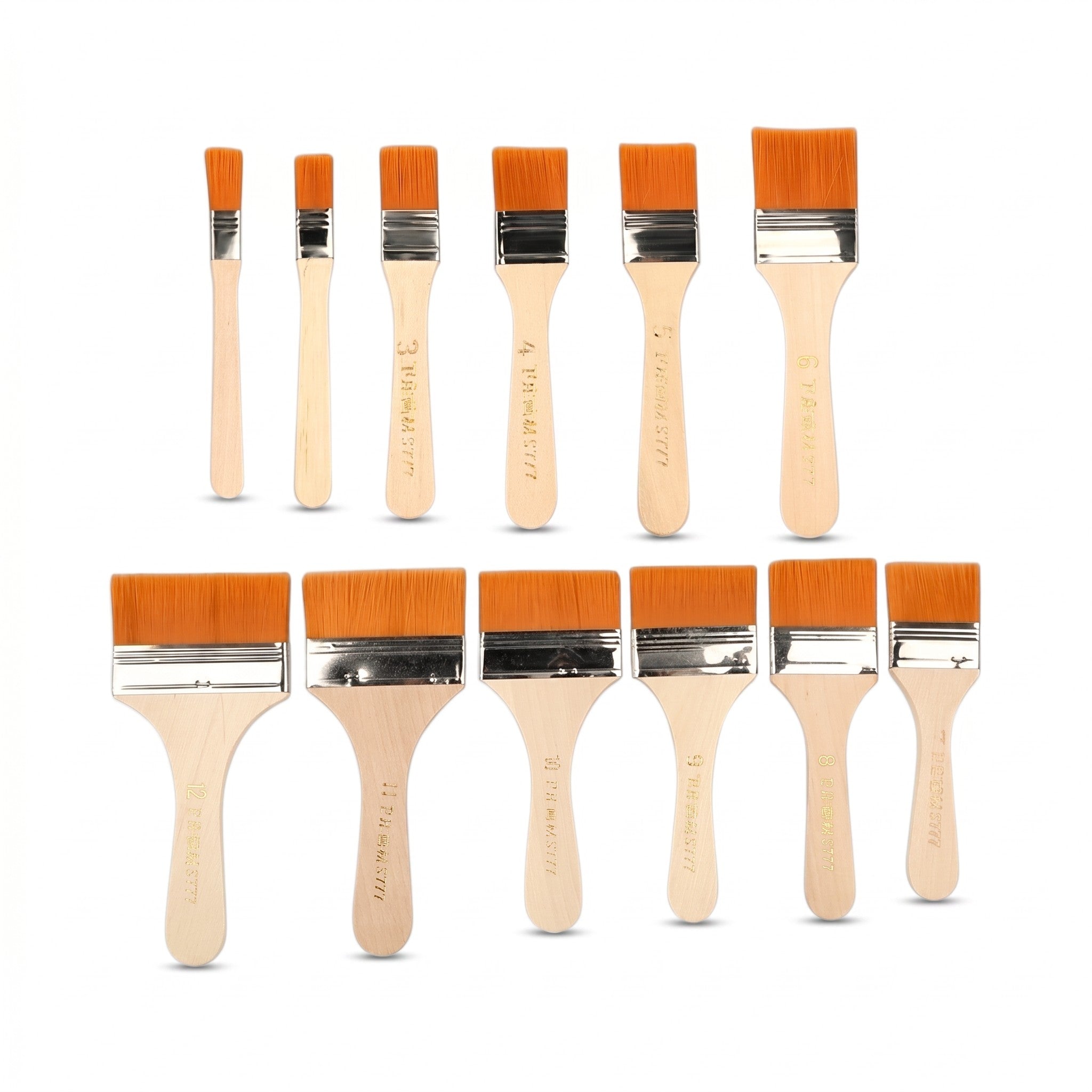 *Clearance* Wood Soft Nylon Paint Brush Berus Cat Kayu No.713 1-6