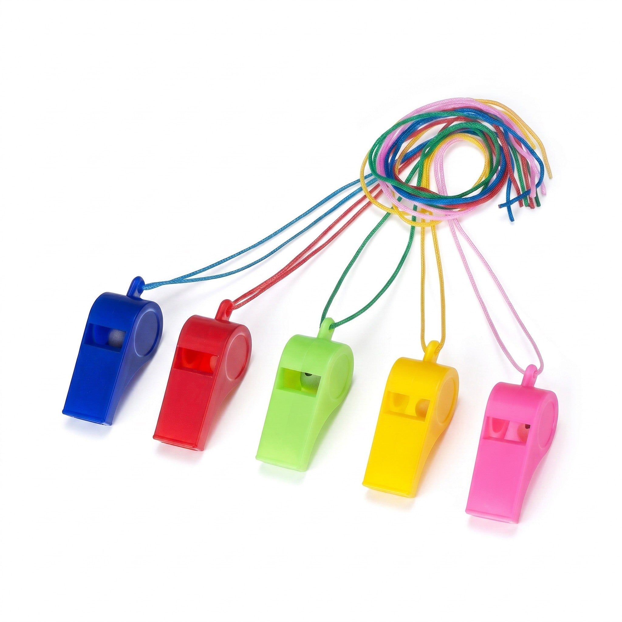 Plastic Whistle with Lanyard pw1120
