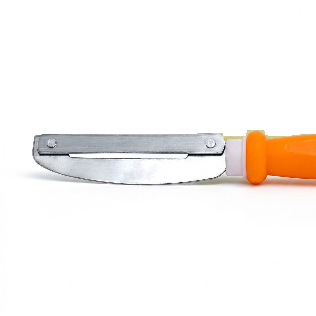 Stainless Steel Blade Peeler Barbarian Slicer Thai Style Fruit Vegetable Peeler Grater Knife Tool / Pisau Pengupas Buah