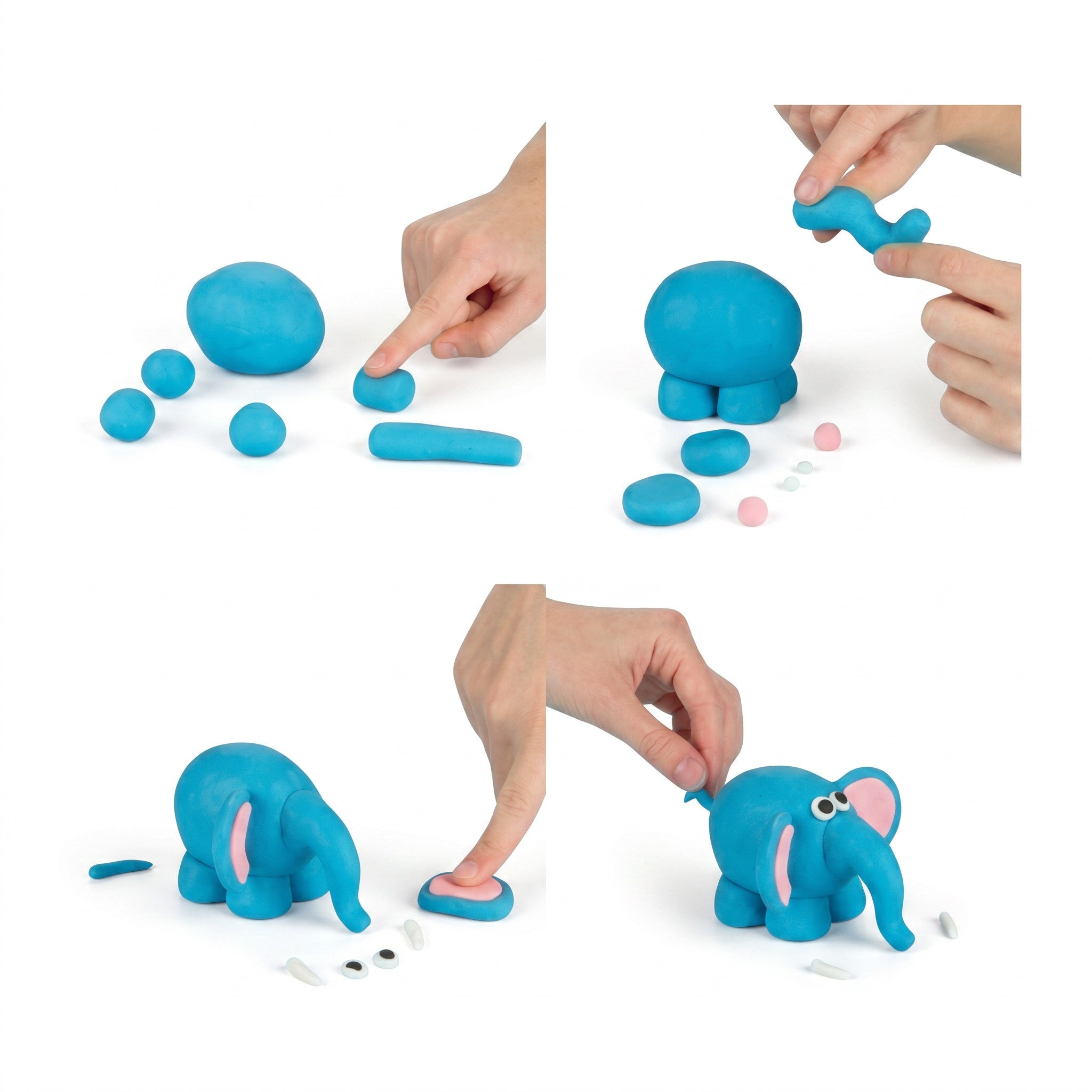 Nikki Single Colour Modelling Clay/ NIKKI Modelling Clay Non Toxic / Plasticine/ Tanah Liat Pemodelan / 手工粘土 (MD1)