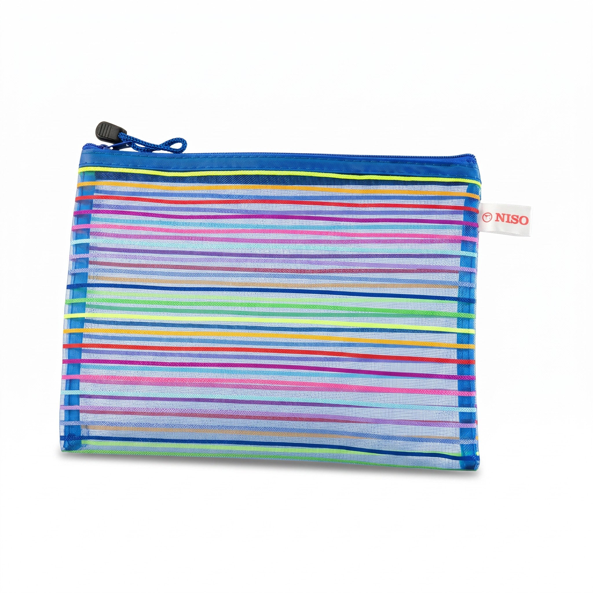 Rainbow Transparent Zipper Bag / Document Bag / Pencil Bag