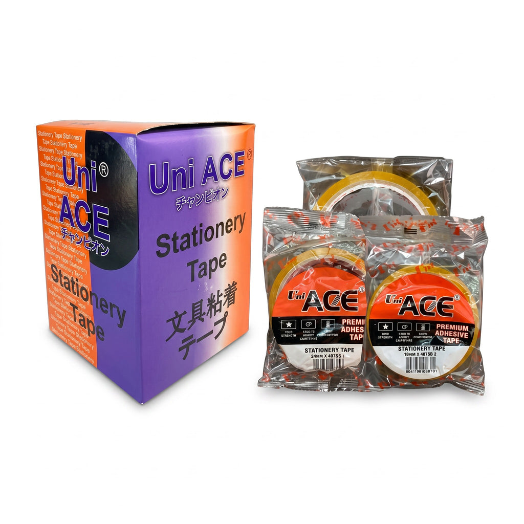Uni Ace Stationery Tape 12mm / 18mm / 24mm X 40M