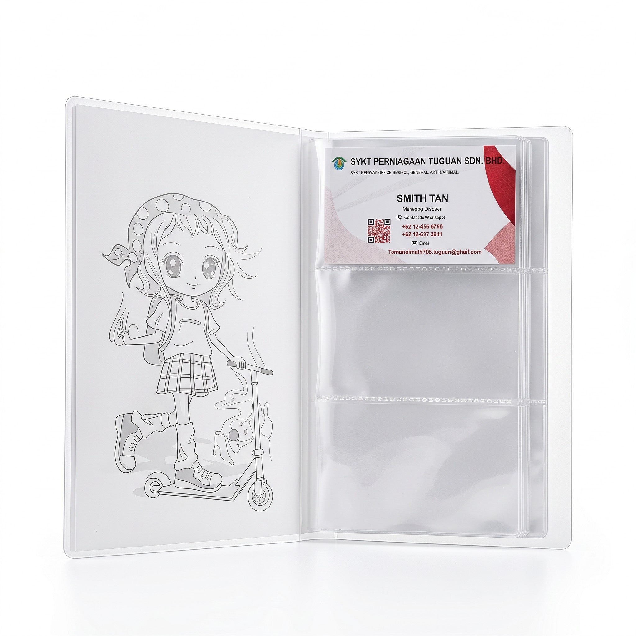 East-File PVC Name Card Holder (32 card, 160 card, 240 card, 320 card) Random Color