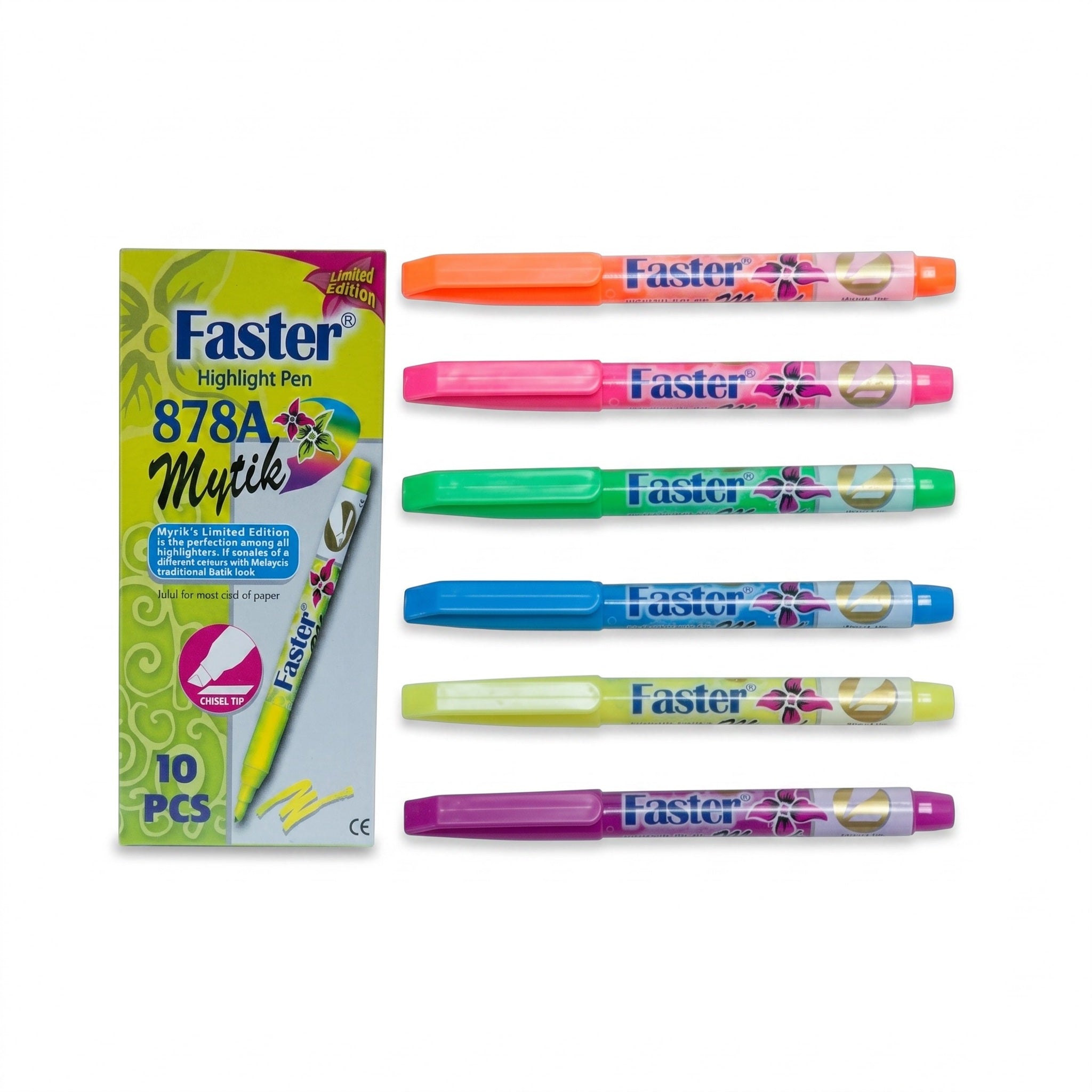 Faster Super Fluorescent Highlight Pen / Highlighter Pen 878A - (1's)
