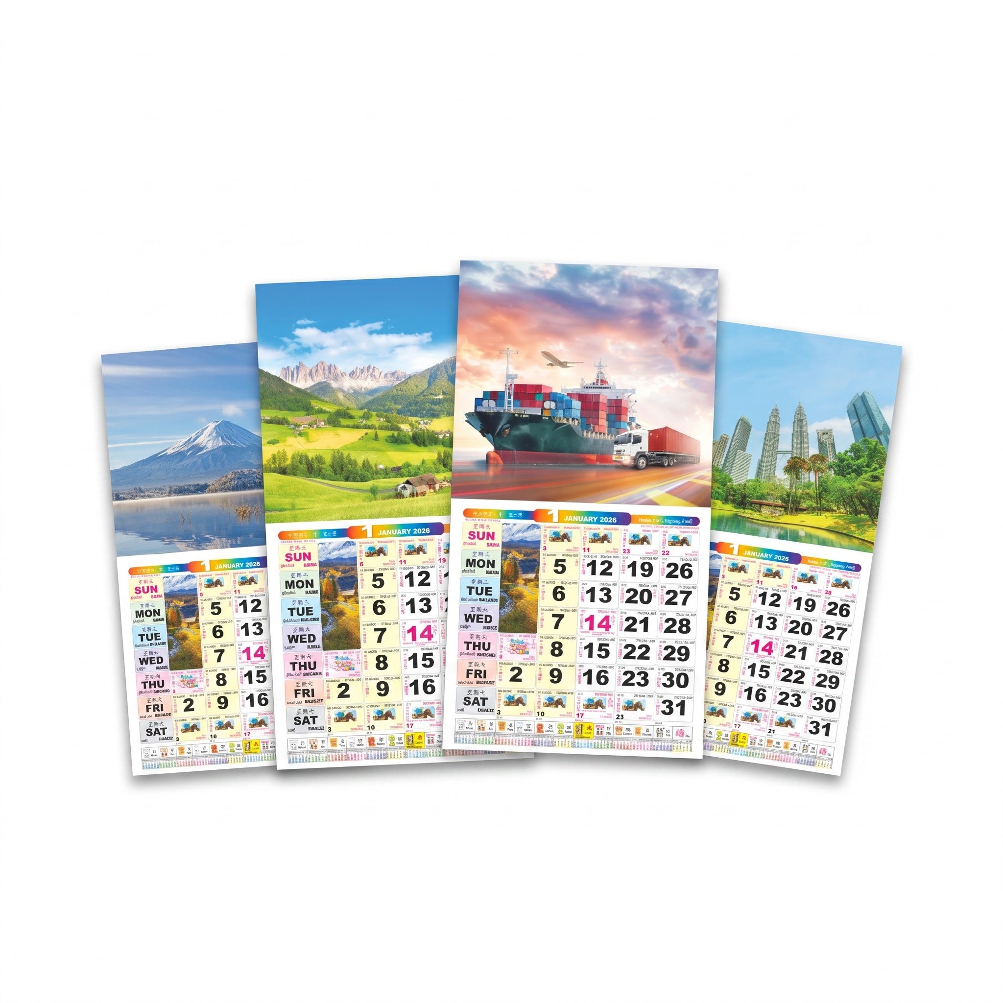 Calendar Horse 2026 Kalendar Kuda 跑马日历 2026