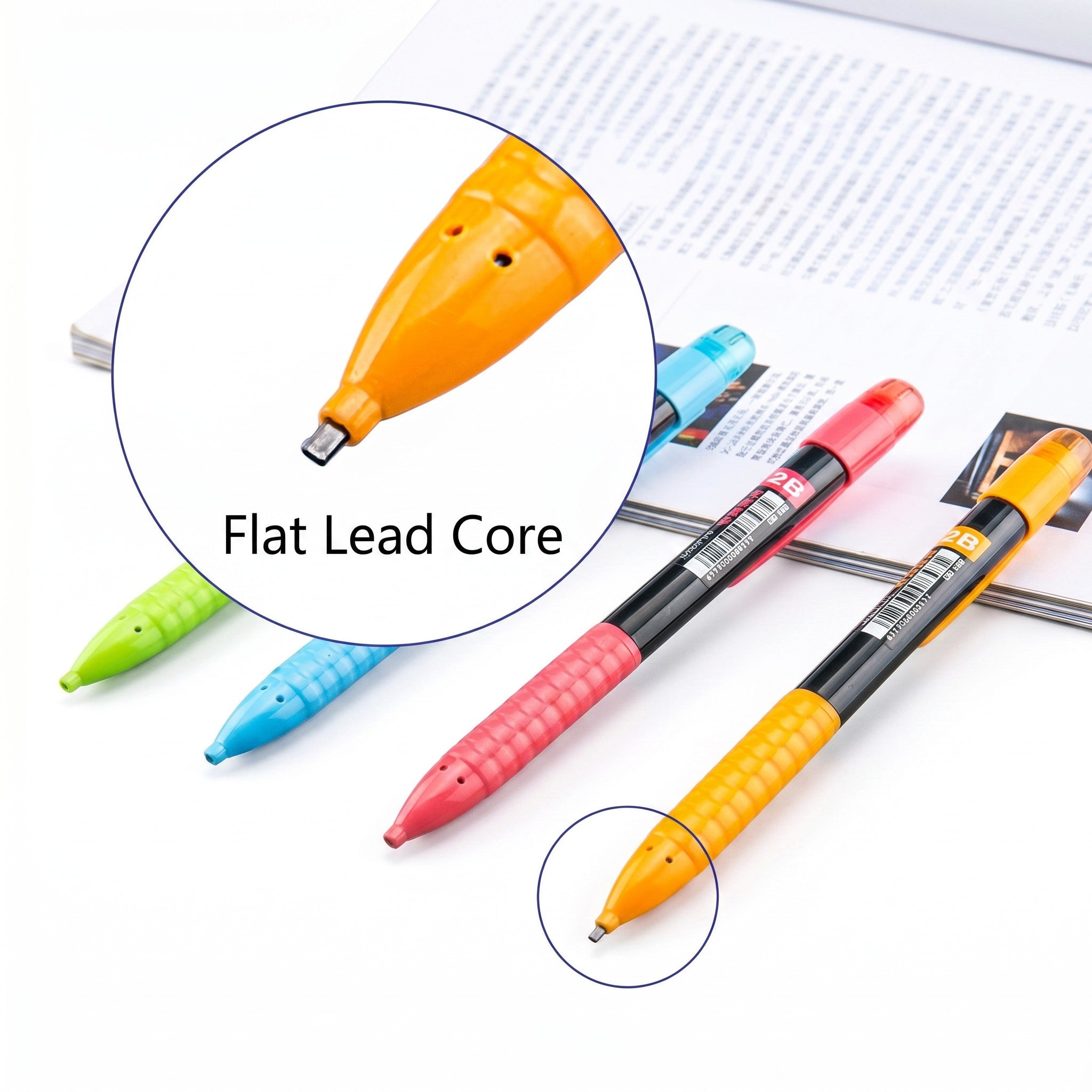 Pensil Khat JAWI exam grade / Mechanical Pencil 2B 1.8mm (ZD 108)