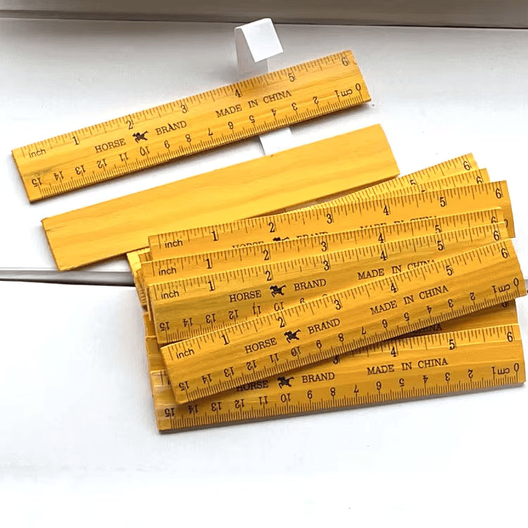 Wood Ruler/Pembaris Kayu 6" / 12" inch