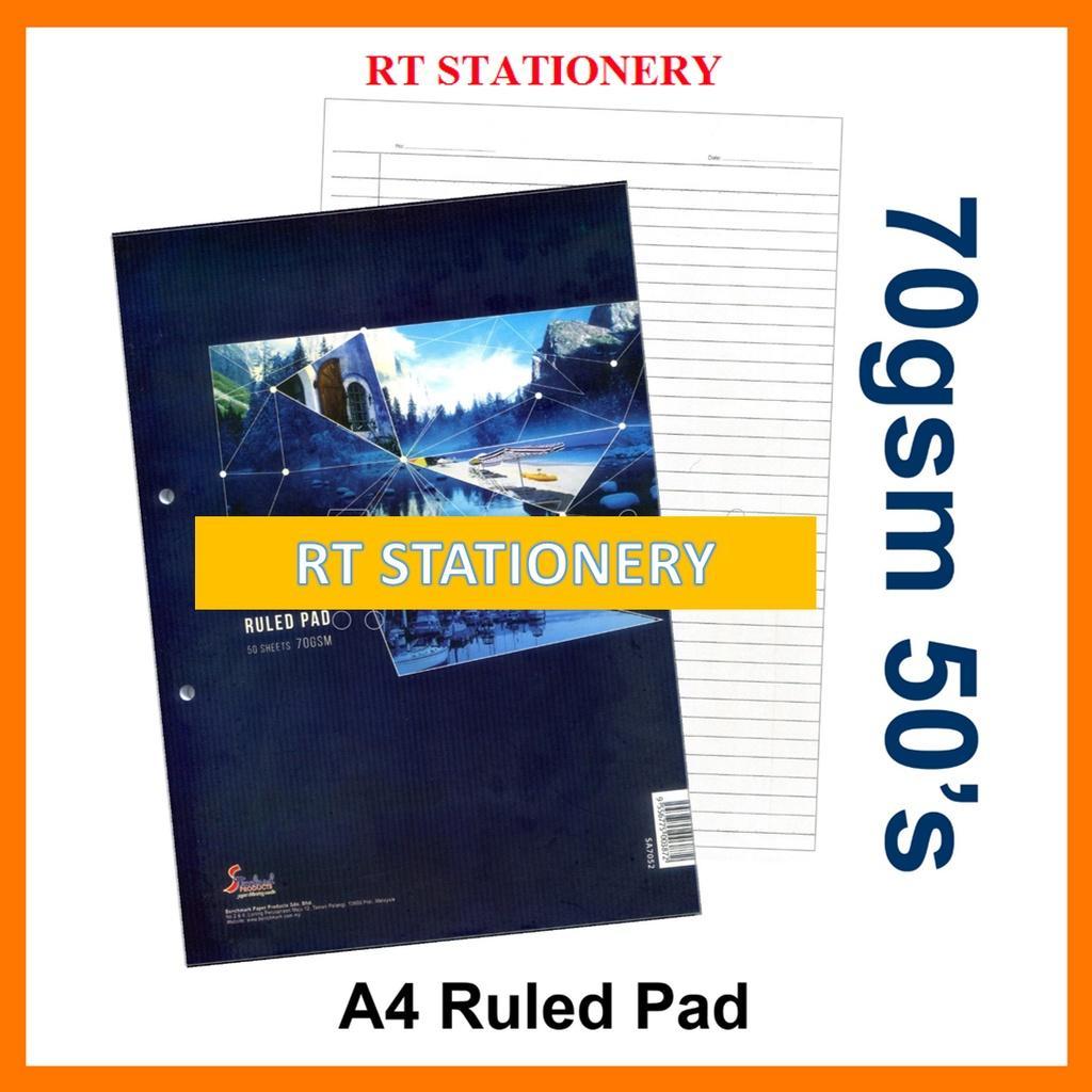 Standard Product Ruled Pad A4 50 Sheets 70gsm SA7052