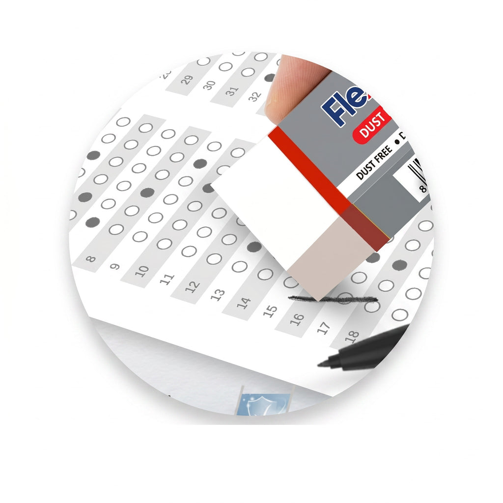Flexico Premium Dust Free Eraser Sorf Smooth Clean Erasing Exam Grade Eraser FLEX-E008