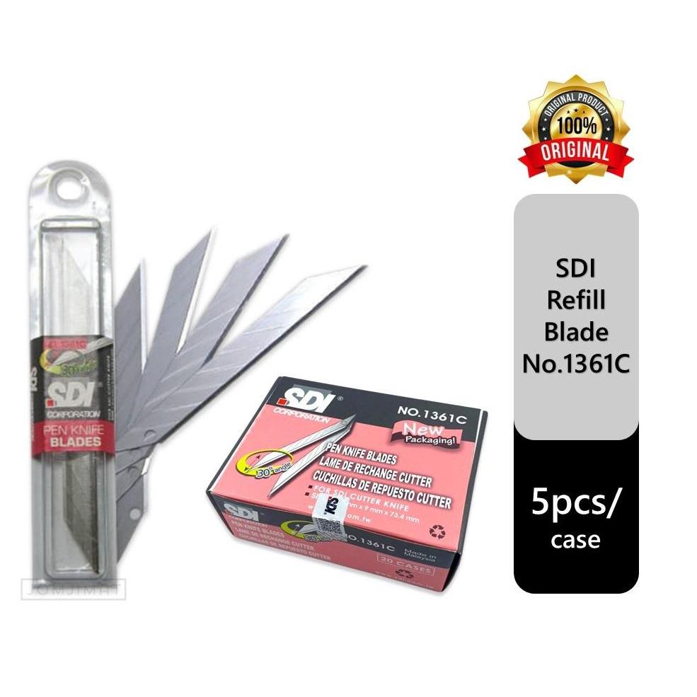 SDI Cutter Knife Blade Refill 1361C/  SDI 30 Degree Angle Snap Blade / Mata Pisau Kecil 1361C