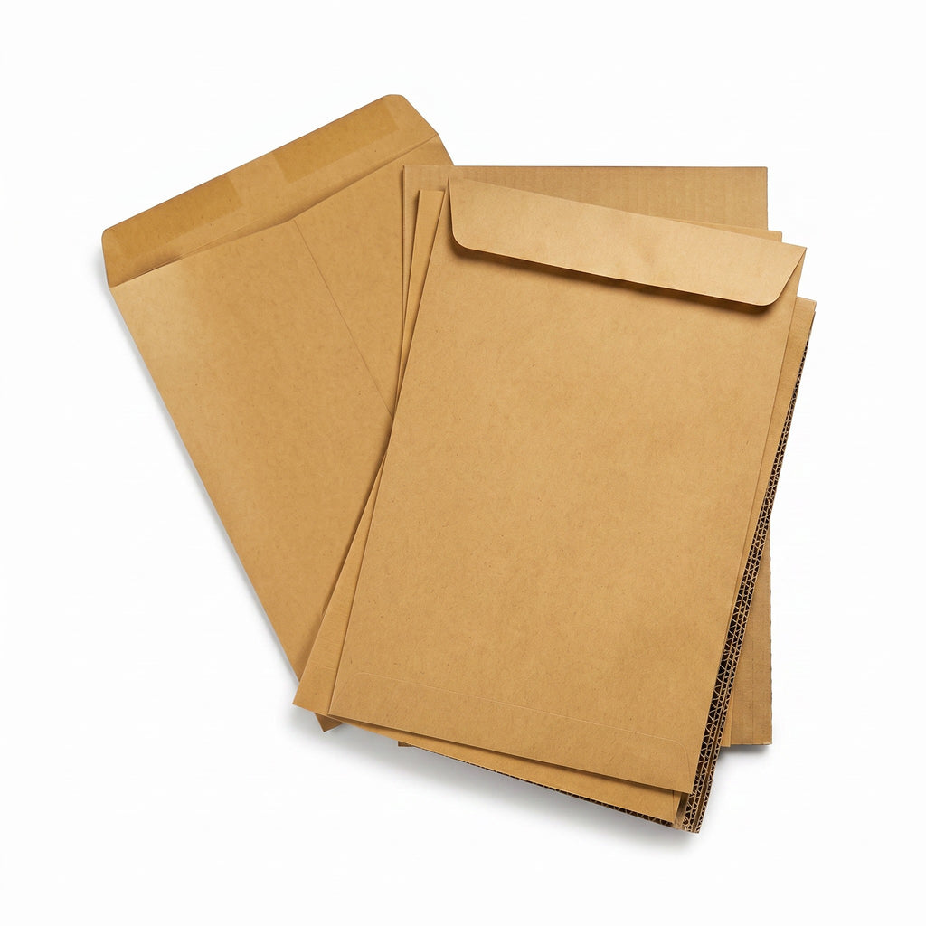 A4 White / Brown Envelope without Window 9" x 12 3/4" 10 pcs