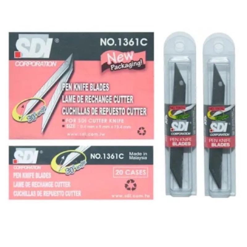 SDI Cutter Knife Blade Refill 1361C/  SDI 30 Degree Angle Snap Blade / Mata Pisau Kecil 1361C