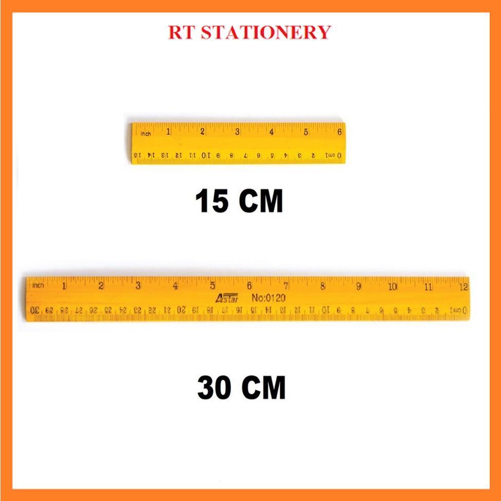 Wood Ruler/Pembaris Kayu 6" / 12" inch
