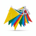 COLOURFUL BUNTING PLASTIC FLAG - 9 METER