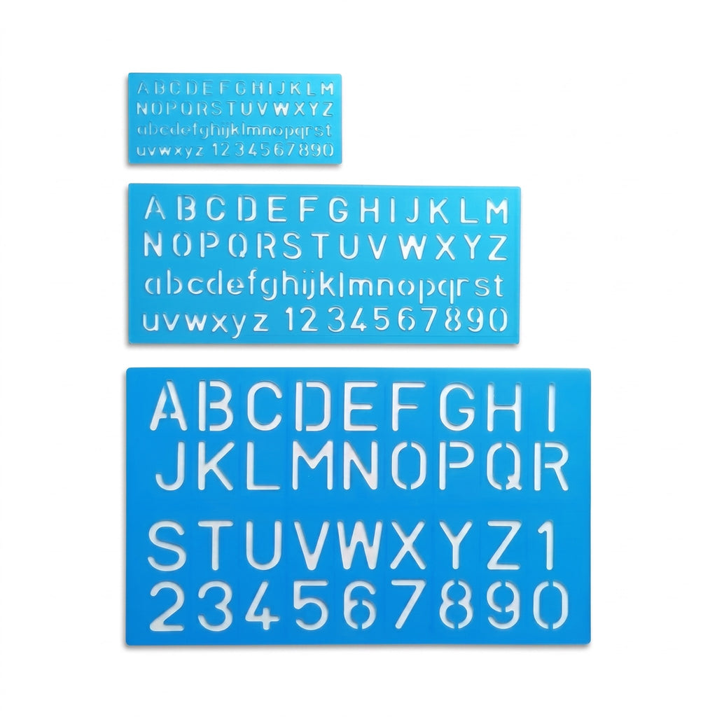 ABC Ruler (STENCIL ALPHABET) / Pembaris Abc (pcs) All sizes