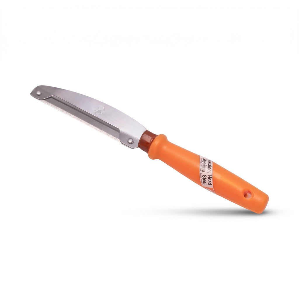 Stainless Steel Blade Peeler Barbarian Slicer Thai Style Fruit Vegetable Peeler Grater Knife Tool / Pisau Pengupas Buah