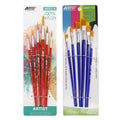 Astar Artist Nylon Brush Set of 6 in 1 (Flat / Round) Watercolour brush / Berus Seni Lukisan