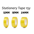 Stationery Tape 12mm / 18mm / 24mm x 15y