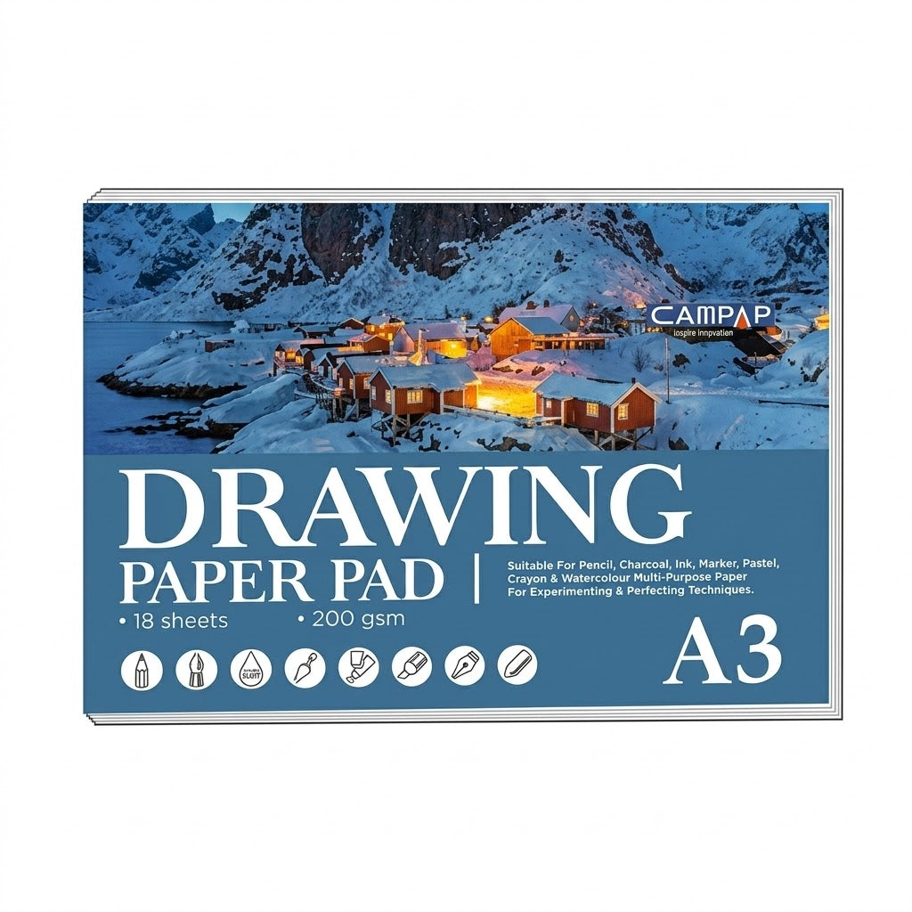 CAMPAP A3 Drawing Block 200gsm CA3646